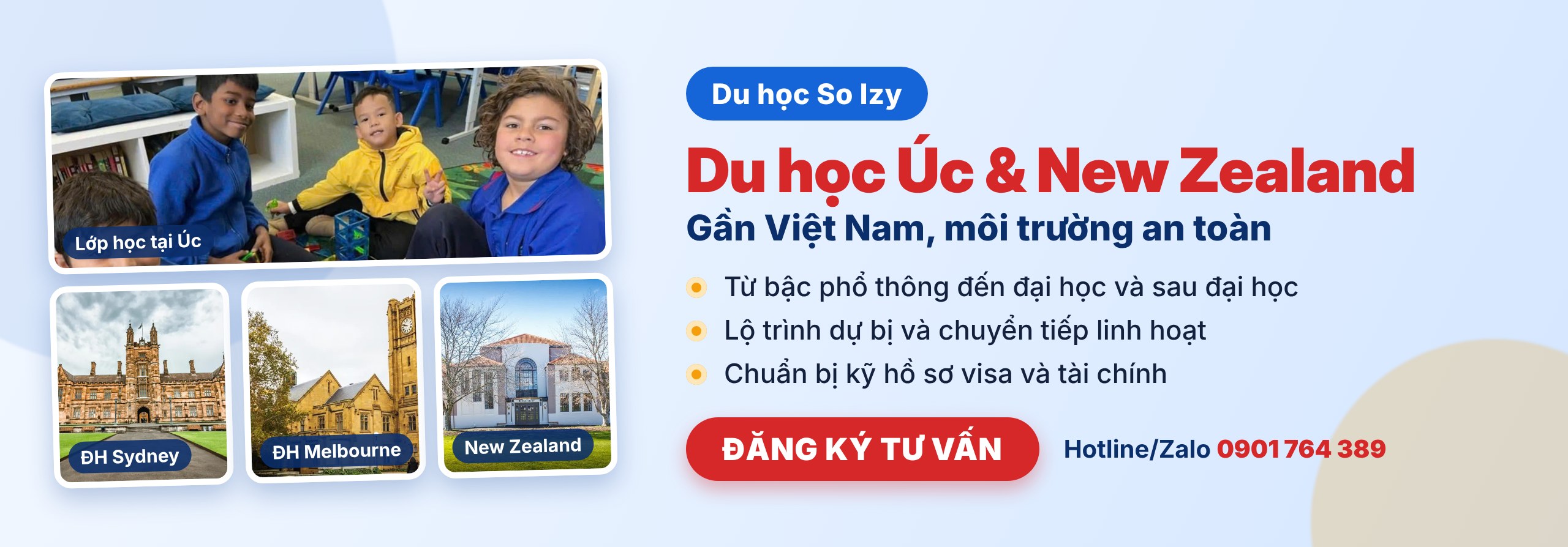 Du học Úc và New Zealand