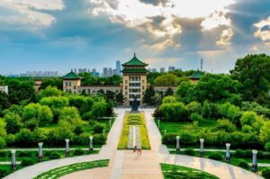 Tòa nhà chính Đại học Nông nghiệp Cát Lâm tại Trường Xuân
